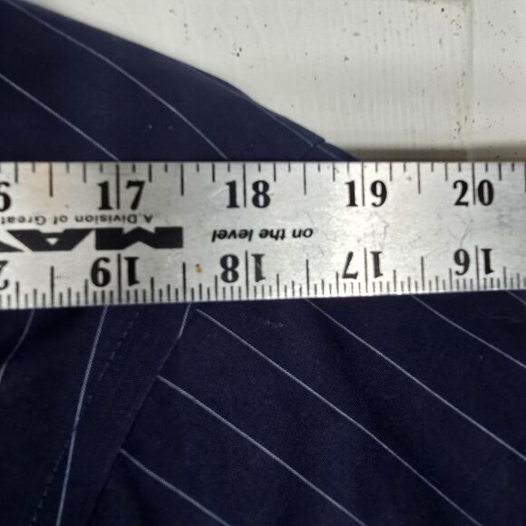 Donald J Trump Signature Collection Shirt 16-34/35 Long Sleeve Blue Striped‎ - Picture 6 of 9